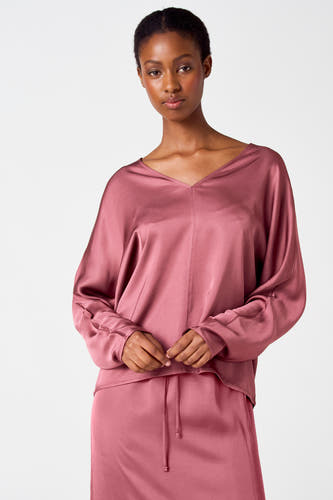 Blouse (lange mouwen) Roze - Astrid Black Label