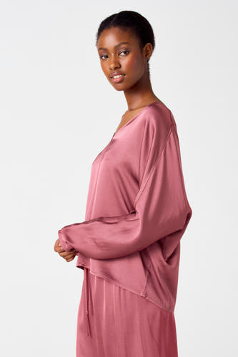 Blouse (lange mouwen) Roze - Astrid Black Label