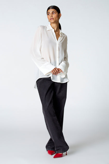 Hemd (lange mouwen) Ecru - Astrid Black Label