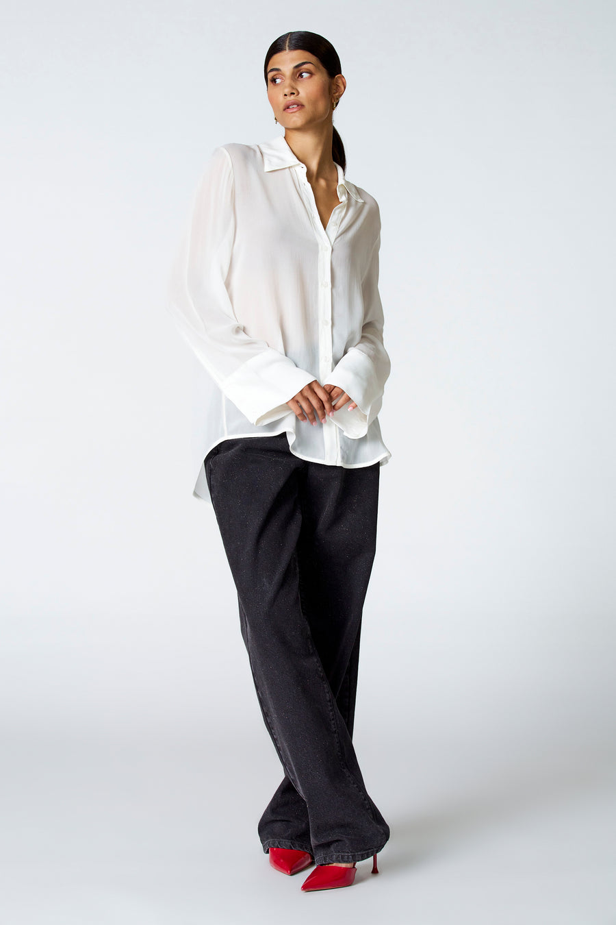 Hemd (lange mouwen) Ecru - Astrid Black Label