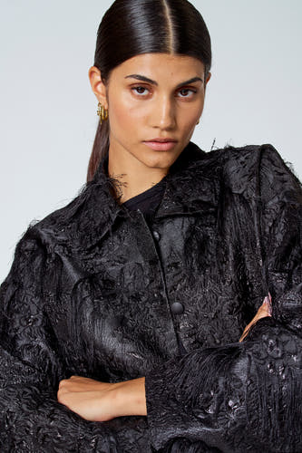 Korte jas Zwart - Astrid Black Label