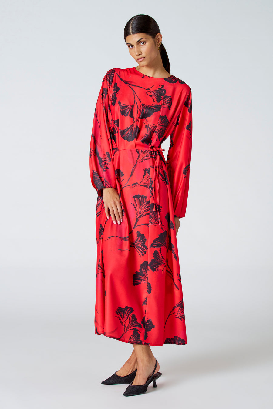 Kleedjes (lange mouwen) Rood - Astrid Black Label