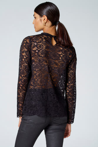 Top (lange mouwen) Zwart - Astrid Black Label