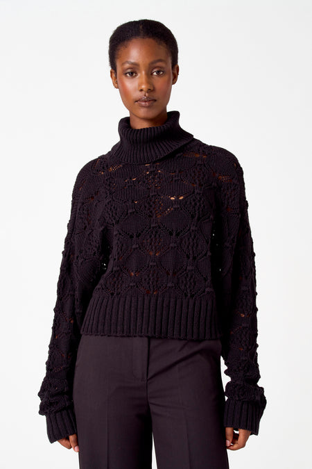 Trui met rolkraag Zwart - Astrid Black Label
