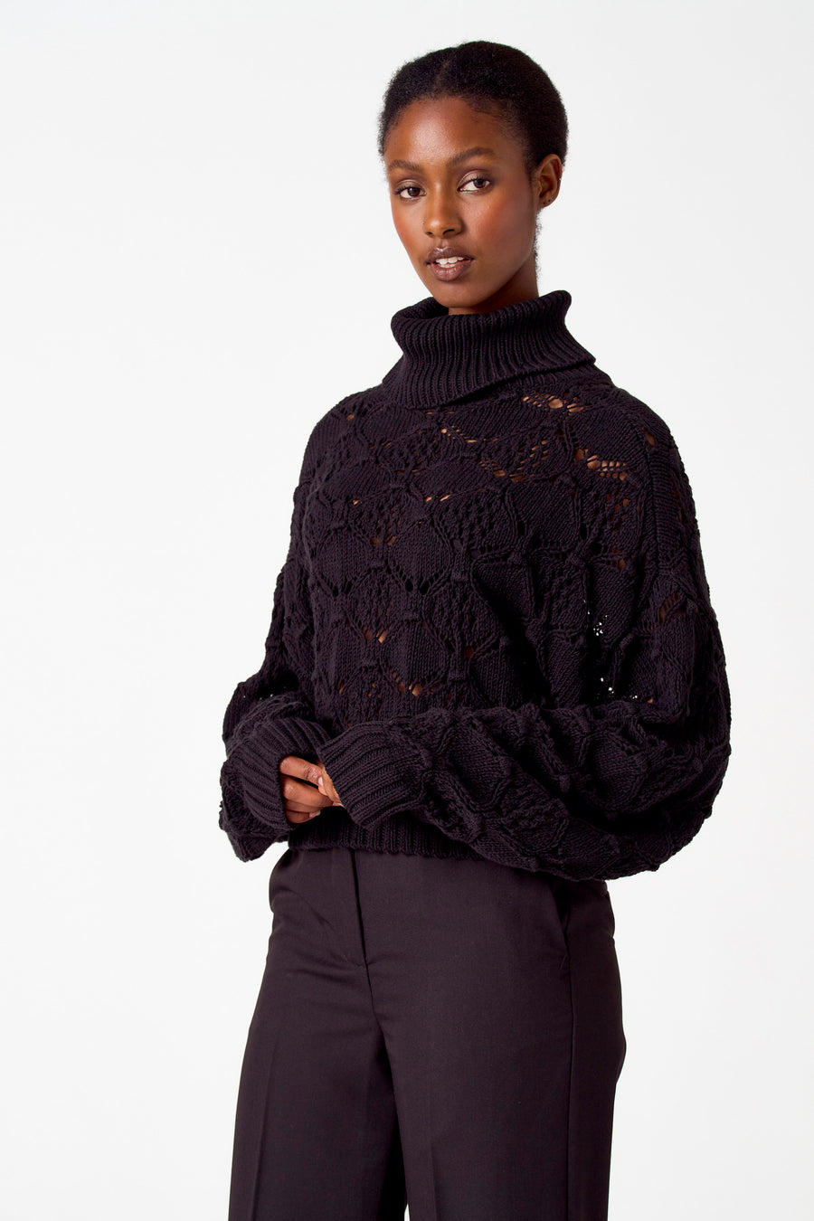 Trui met rolkraag Zwart - Astrid Black Label