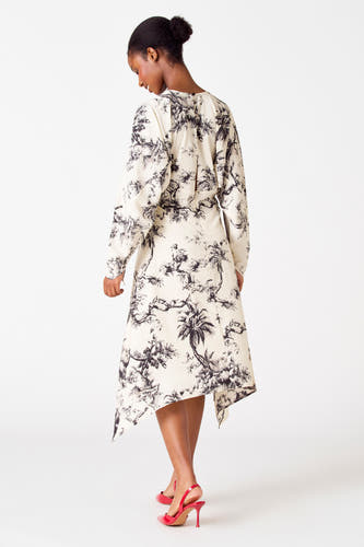 Kleedjes (lange mouwen) Ecru - Astrid Black Label