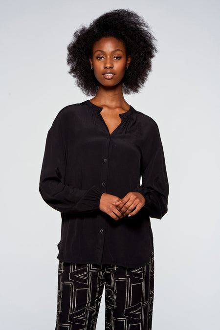 Blouse (lange mouwen) Zwart - Astrid Black Label