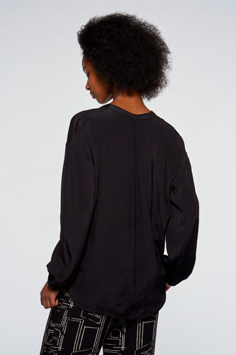 Blouse (lange mouwen) Zwart - Astrid Black Label