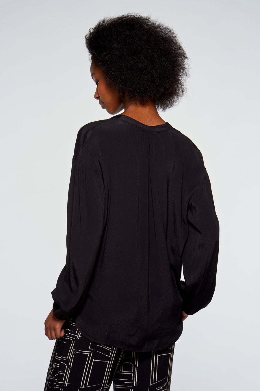 Blouse (lange mouwen) Zwart - Astrid Black Label