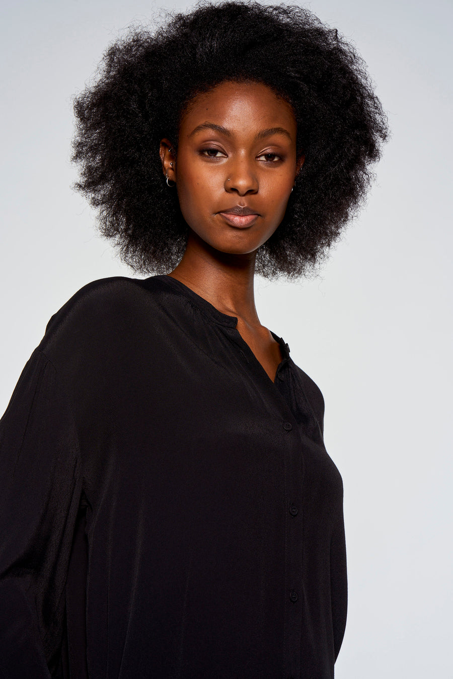 Blouse (lange mouwen) Zwart - Astrid Black Label