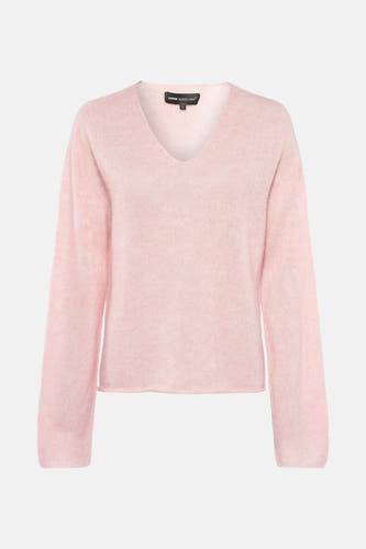 Trui met V-hals Roze - Astrid Black Label