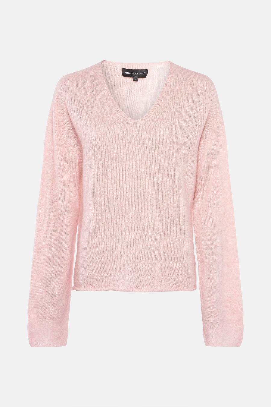 Trui met V-hals Roze - Astrid Black Label