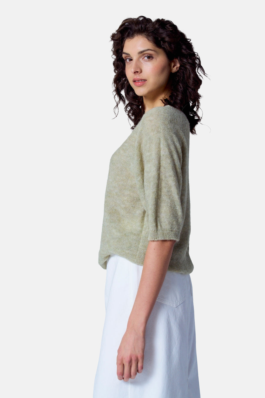 Trui met ronde hals Groen - Astrid Black Label