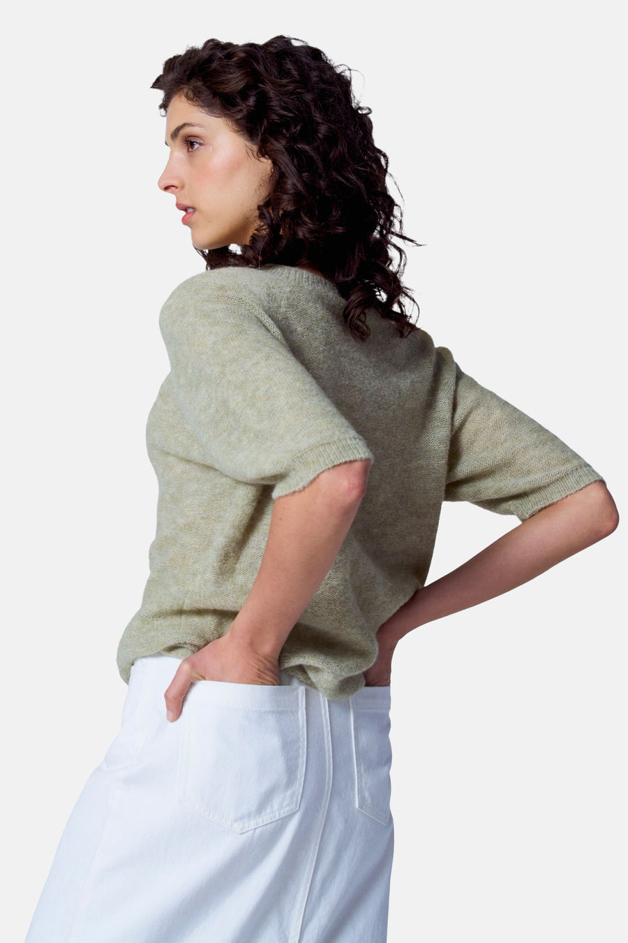 Trui met ronde hals Groen - Astrid Black Label