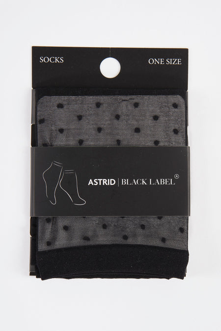 Sokken Zwart - Astrid Black Label