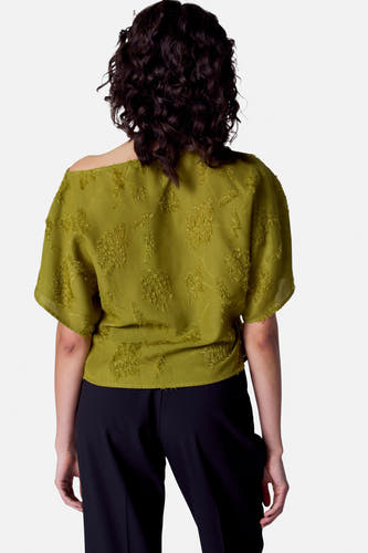 Blouse (korte mouwen) Groen - Astrid Black Label