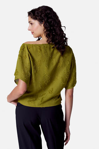Blouse (korte mouwen) Groen - Astrid Black Label