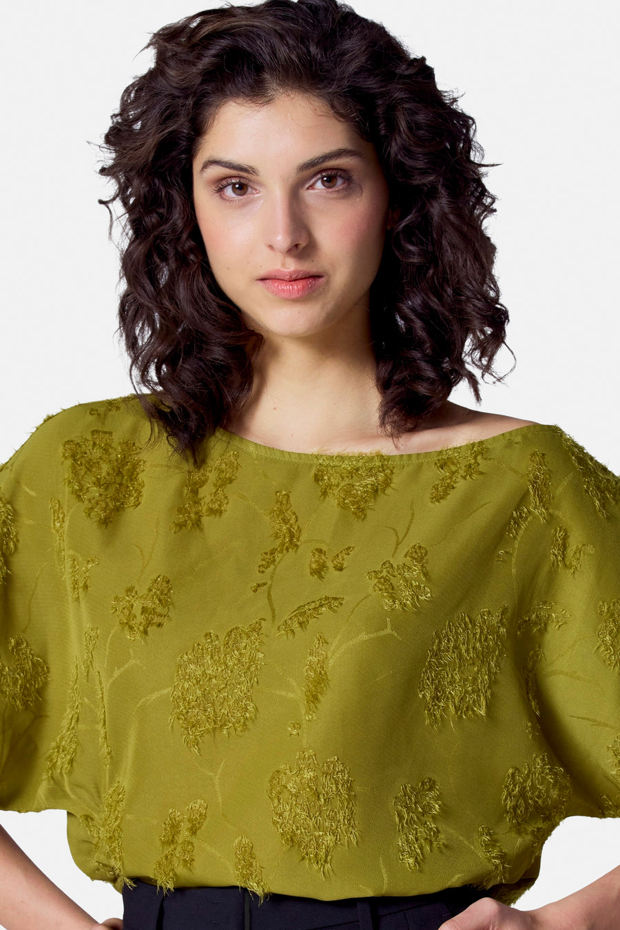 Blouse (korte mouwen) Groen - Astrid Black Label