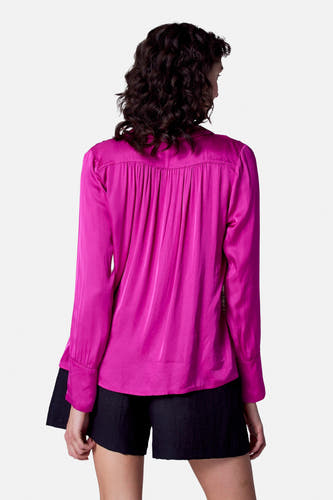 Blouse (lange mouwen) Roze - Astrid Black Label