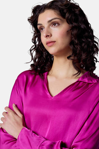 Blouse (lange mouwen) Roze - Astrid Black Label