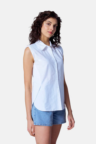 Blouse (korte mouwen) Wit - Astrid Black Label