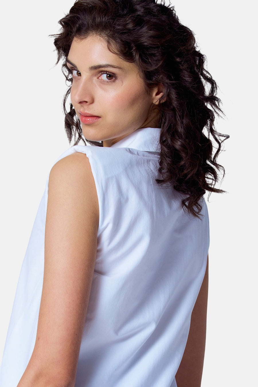 Blouse (korte mouwen) Wit - Astrid Black Label