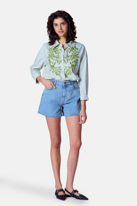 Blouse (lange mouwen) Groen - Astrid Black Label