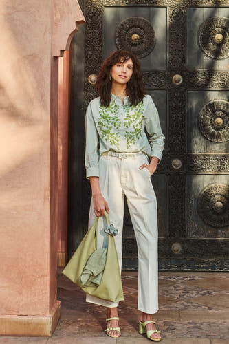 Blouse (lange mouwen) Groen - Astrid Black Label