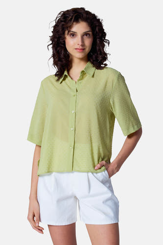 Blouse (korte mouwen) Groen - Astrid Black Label