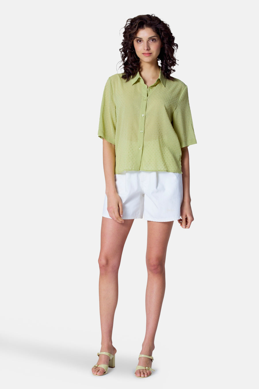 Blouse (korte mouwen) Groen - Astrid Black Label