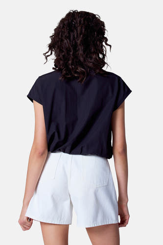 Blouse (korte mouwen) Zwart - Astrid Black Label