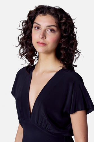 Kleedjes (korte mouwen) Zwart - Astrid Black Label