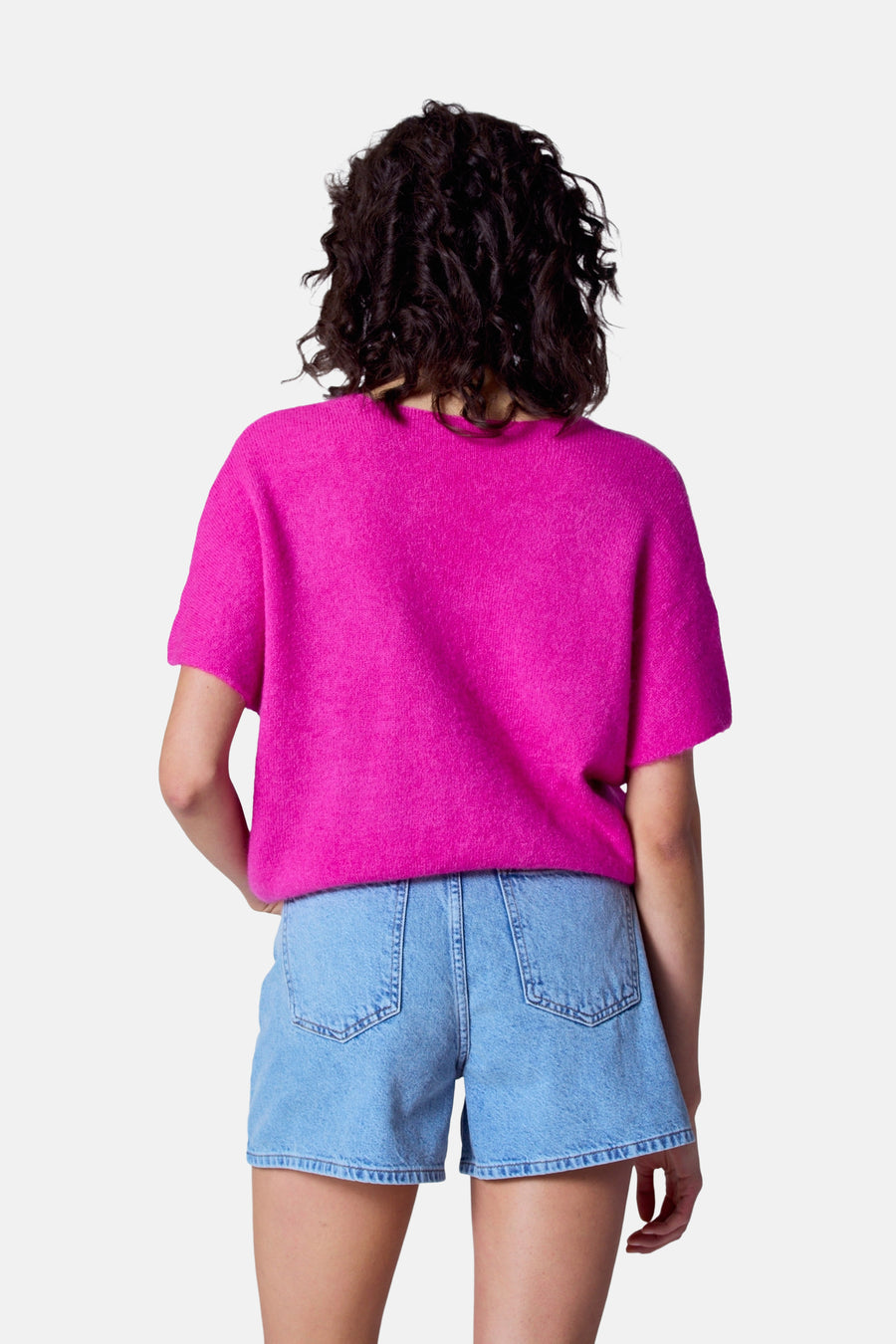 Trui met V-hals Roze - Astrid Black Label