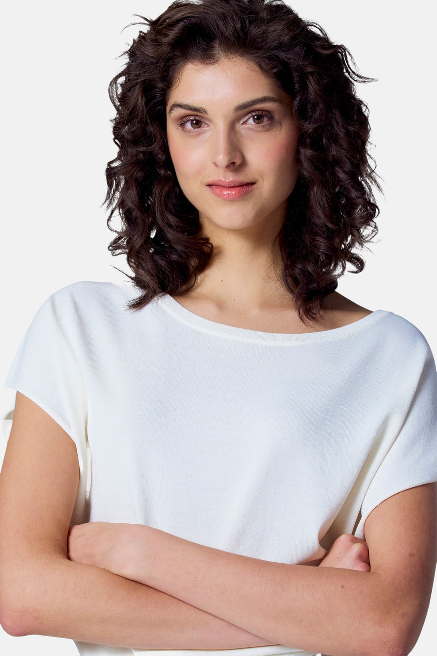 Trui met ronde hals Ecru - Astrid Black Label