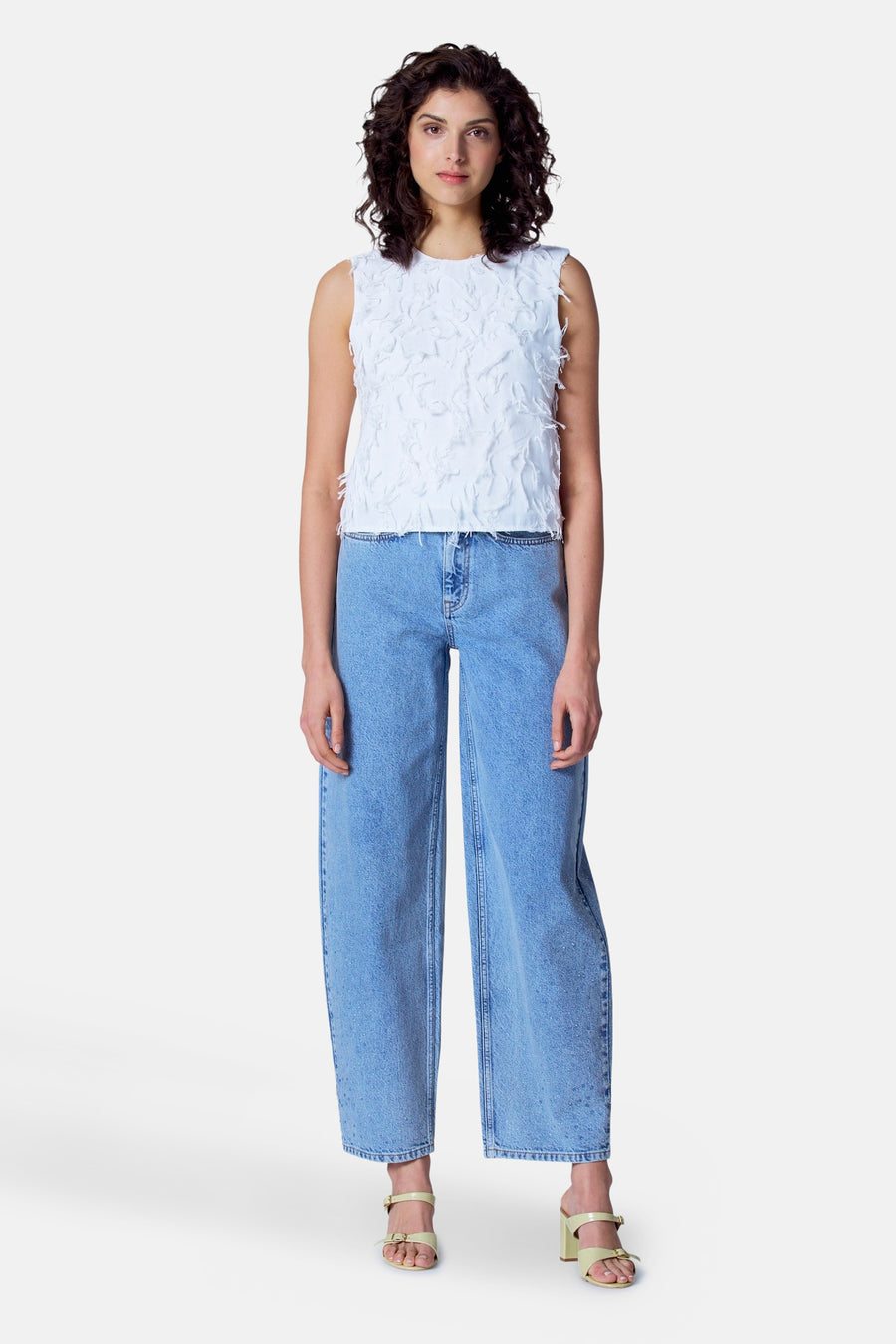 Jeans wide Light blue denim - Astrid Black Label