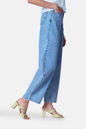 Jeans wide Light blue denim - Astrid Black Label