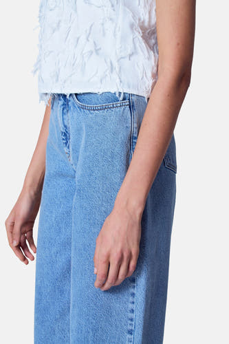 Jeans wide Light blue denim - Astrid Black Label