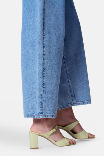 Jeans wide Light blue denim - Astrid Black Label