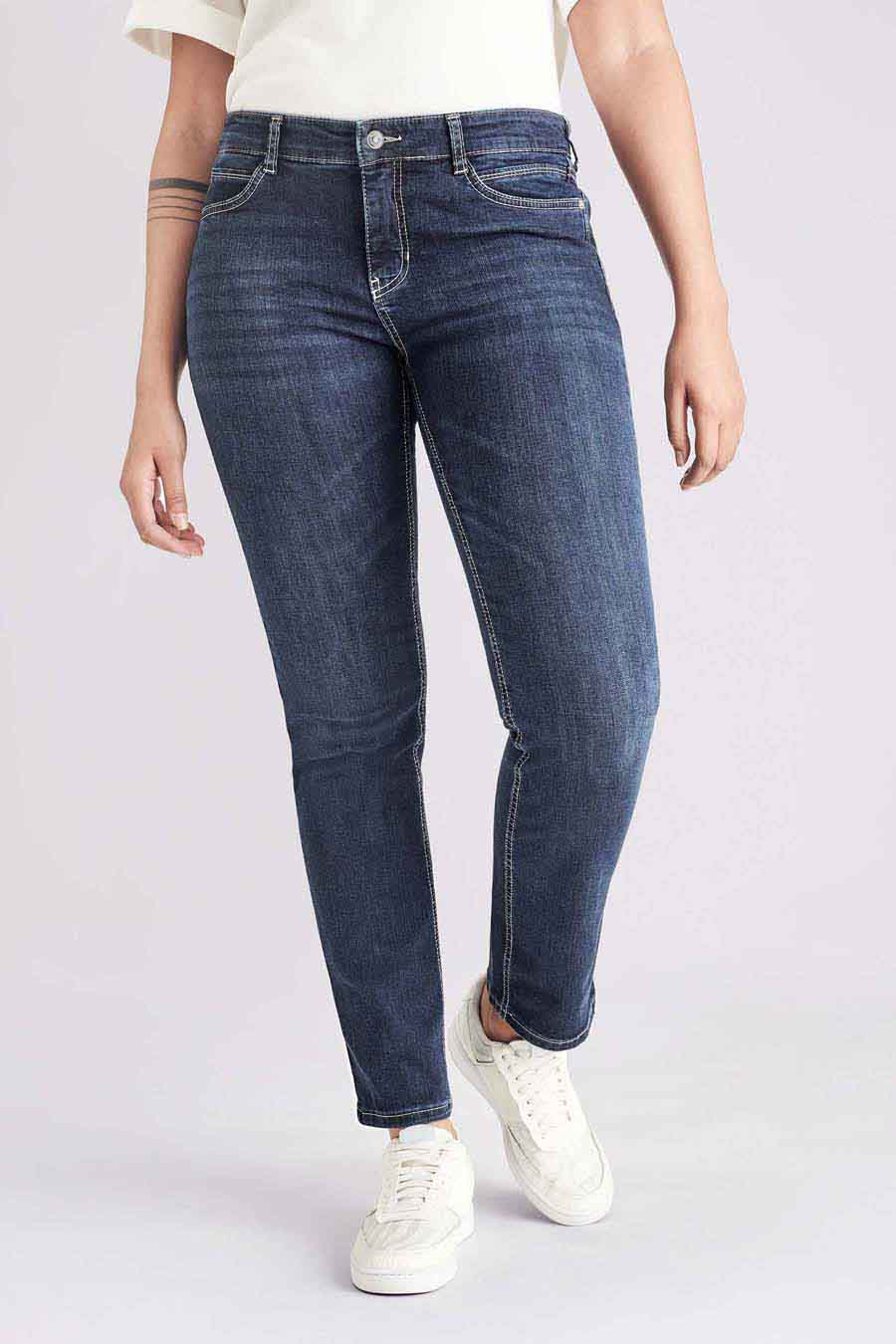 Jeans straight Mid blue denim - MAC