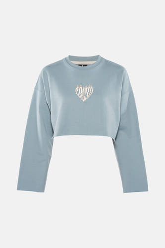 Sweater met ronde hals Blauw - KAOTIKO