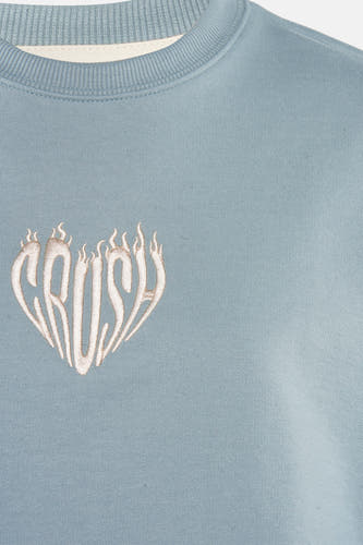 Sweater met ronde hals Blauw - KAOTIKO