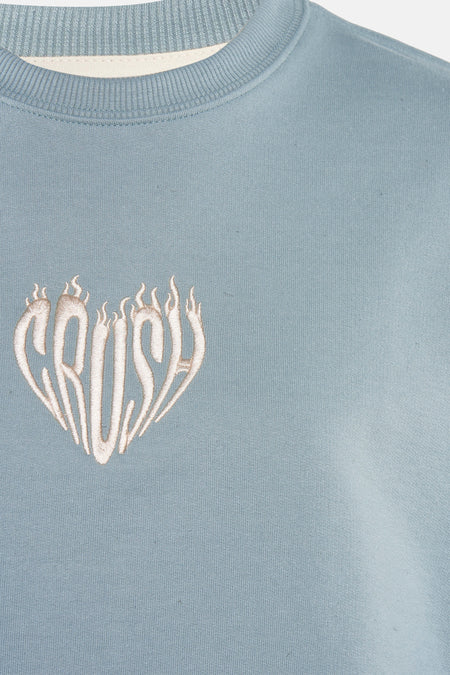 Sweater met ronde hals Blauw - KAOTIKO