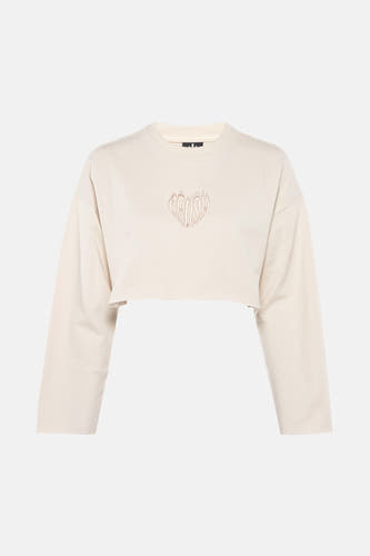 Sweater met ronde hals Ecru - KAOTIKO