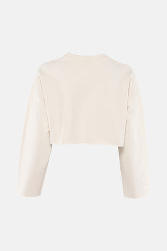 Sweater met ronde hals Ecru - KAOTIKO