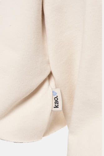 Sweater met ronde hals Ecru - KAOTIKO