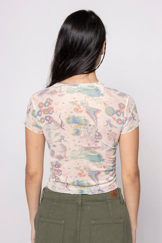 T-shirt (korte mouwen) Ecru - KAOTIKO