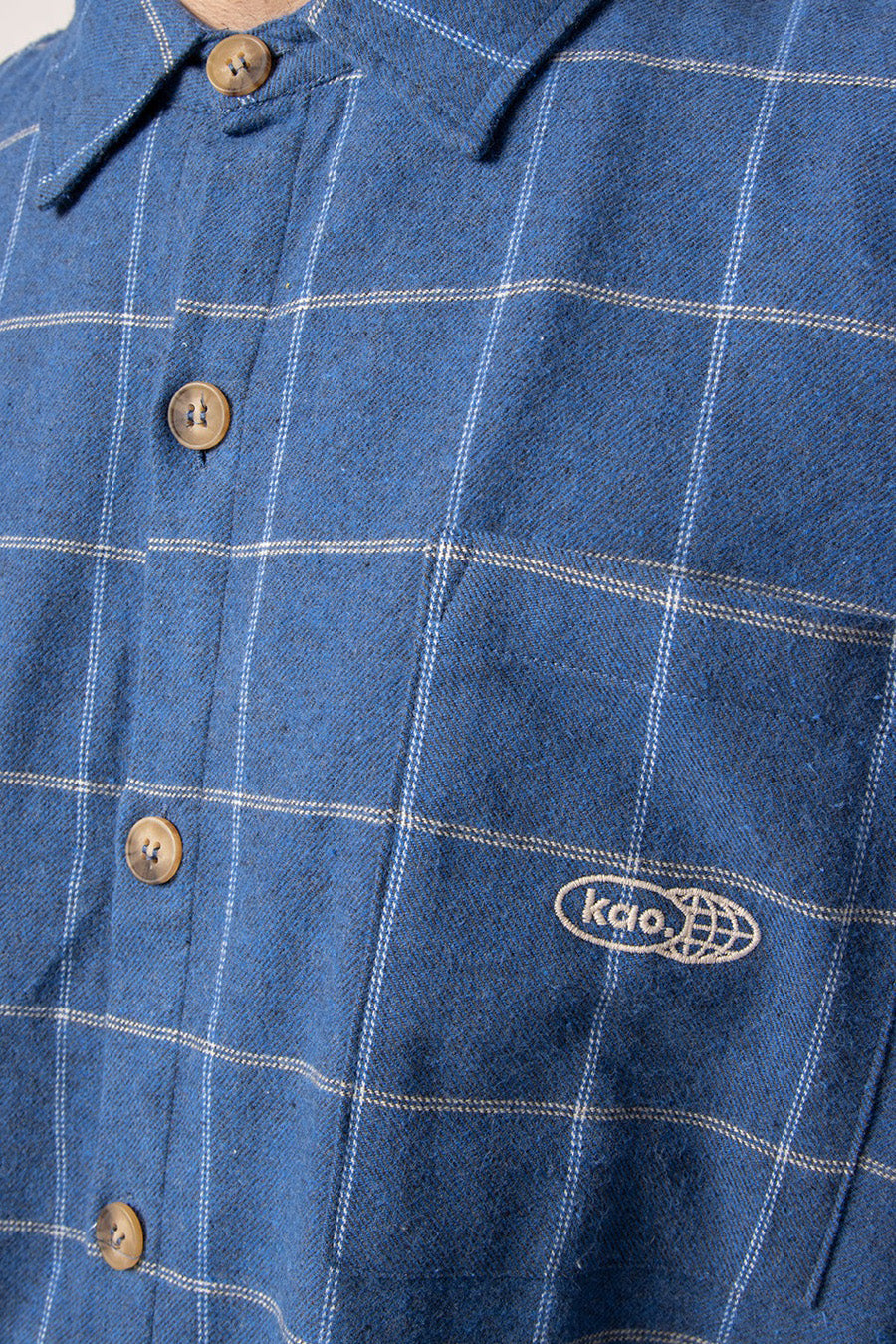 Hemd (lange mouwen) Blauw - KAOTIKO