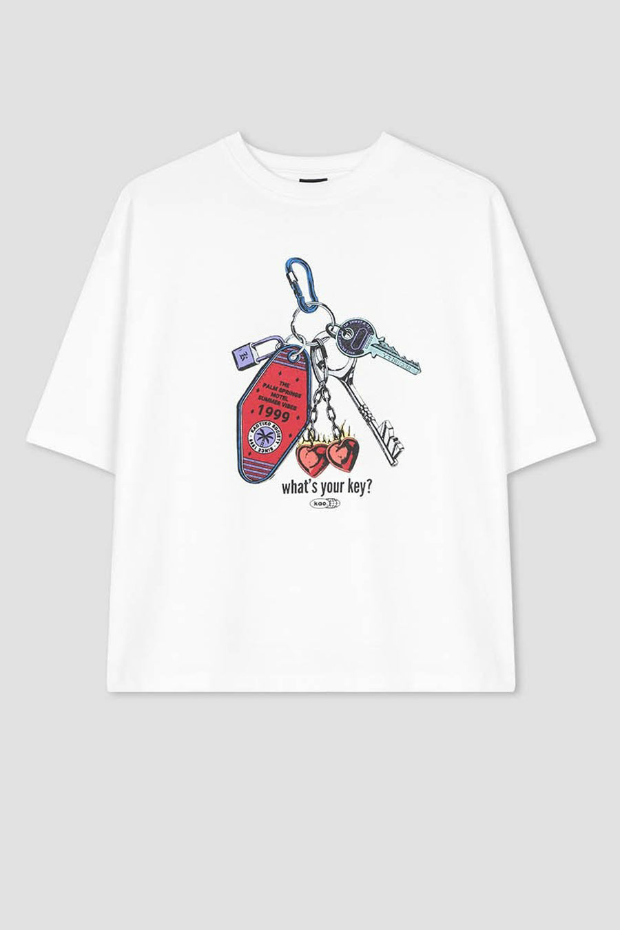 T-shirt (korte mouwen) Wit - KAOTIKO