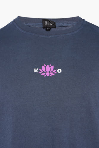 T-shirt (korte mouwen) Blauw - KAOTIKO