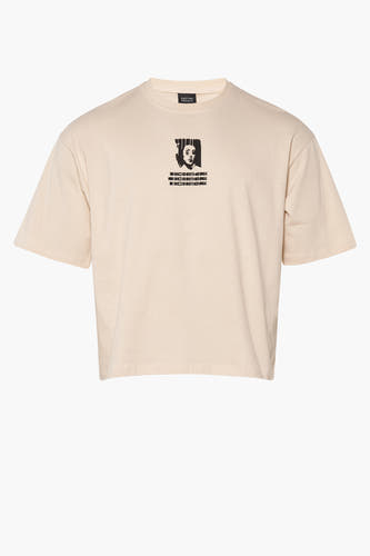 T-shirt (korte mouwen) Ecru - KAOTIKO